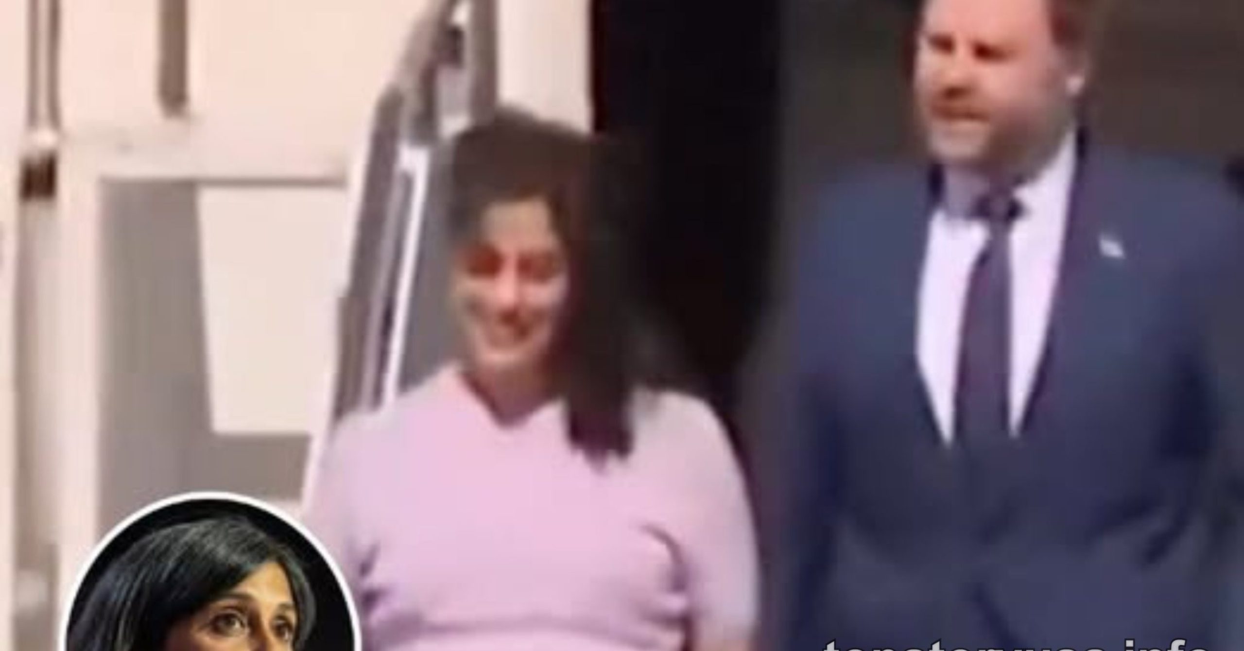 JD Vance viral video screenshot showing political figures in formal setting