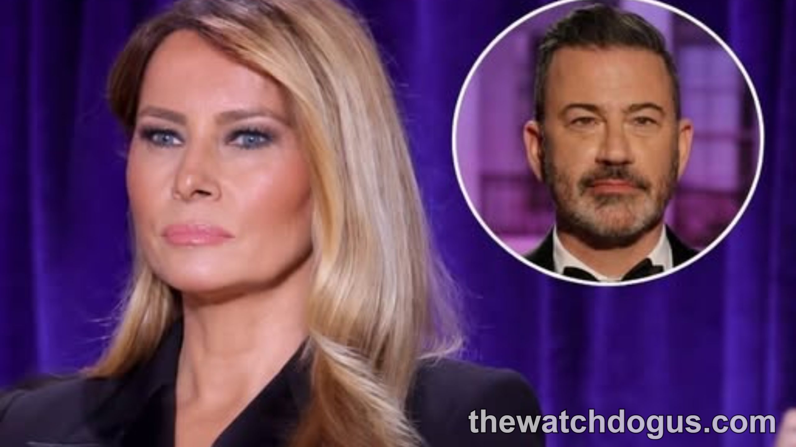 Melania Trump Jimmy Kimmel controversy meme questioning if his show should be canceled over joke