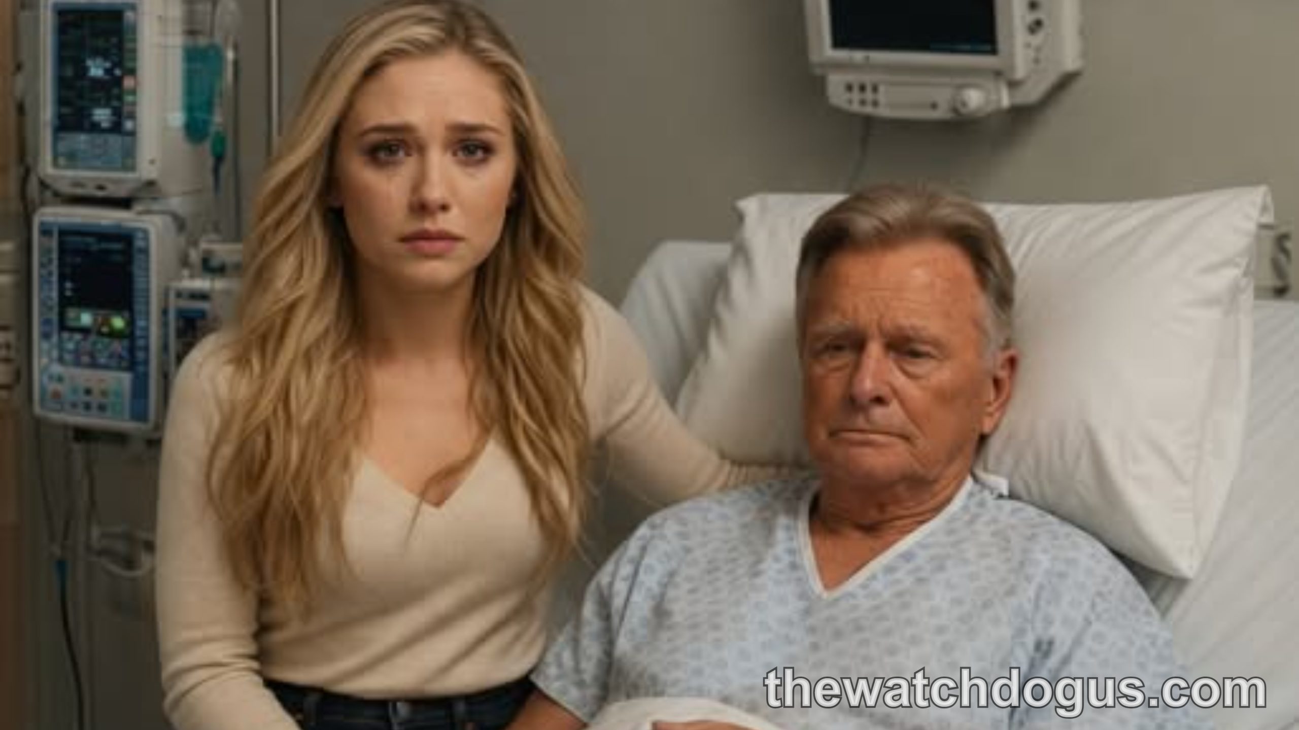 Pat Sajak health news photos showing television host at events and in hospital settings