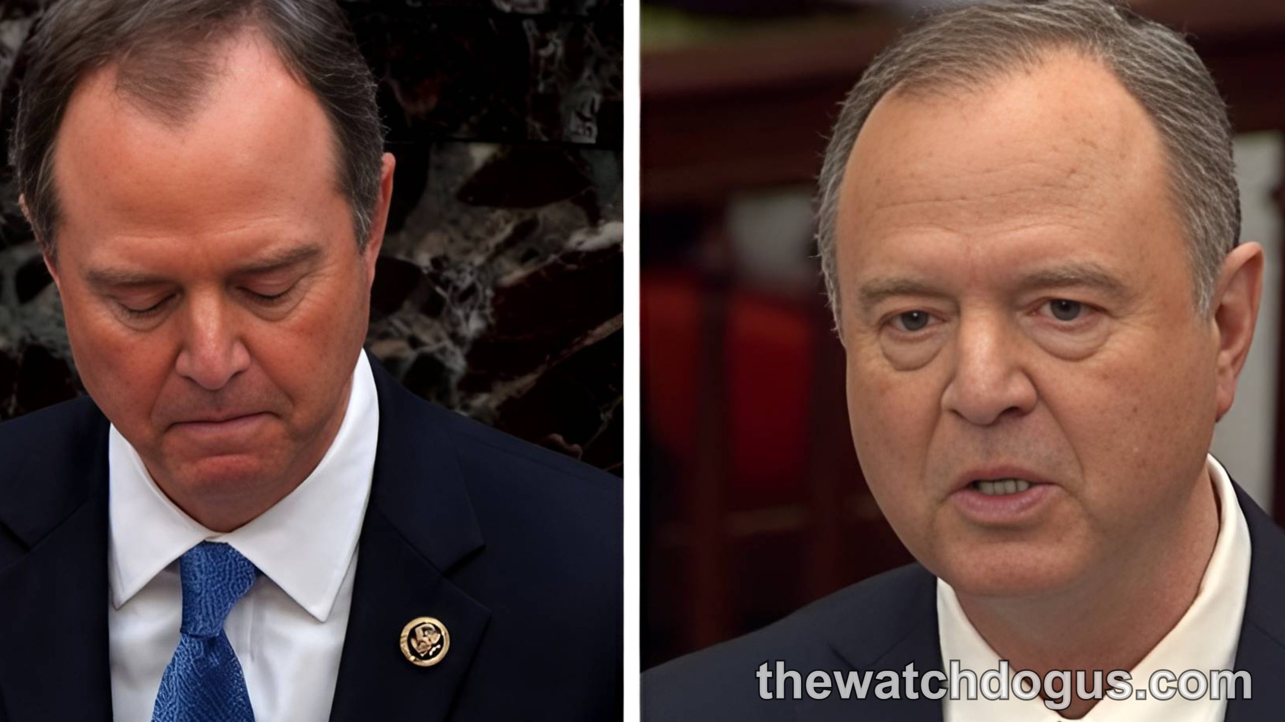 Adam Schiff confirmation hearing - side-by-side comparison of congressional official during Senate proceedings