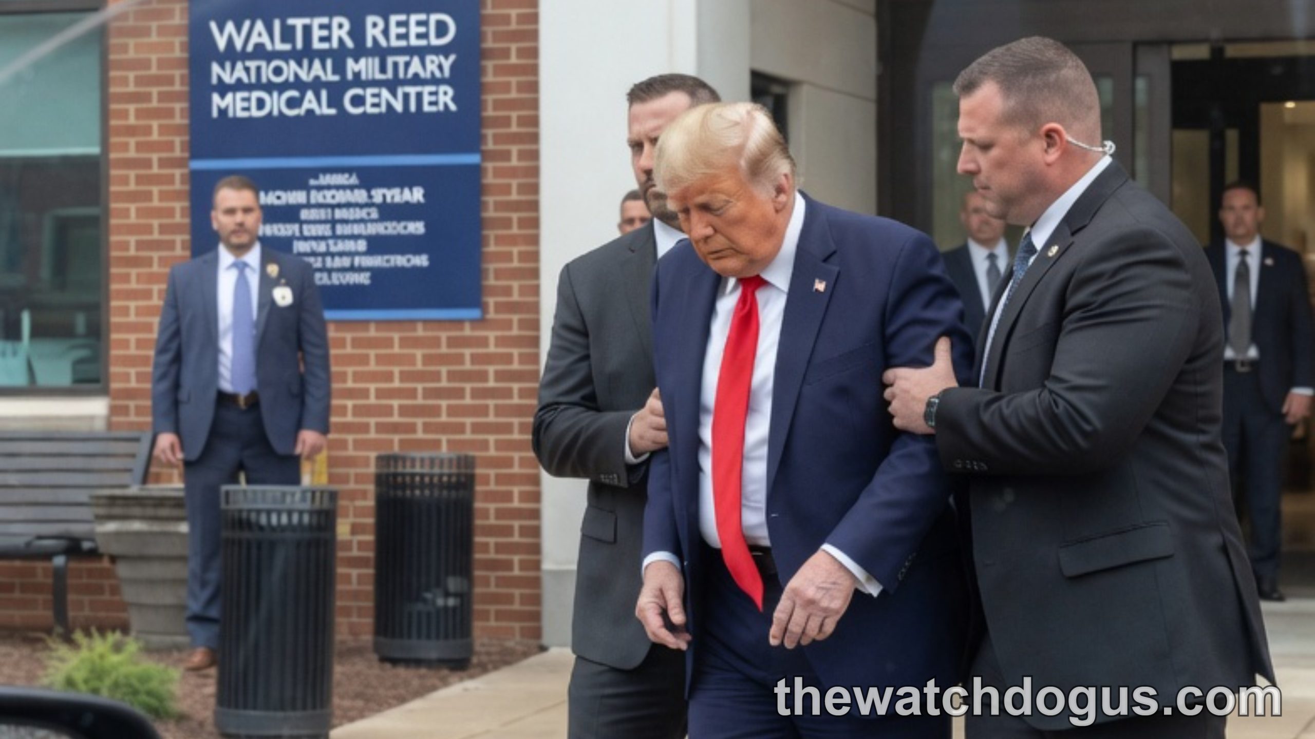 Trump health reports visit to Walter Reed National Military Medical Center with security detail