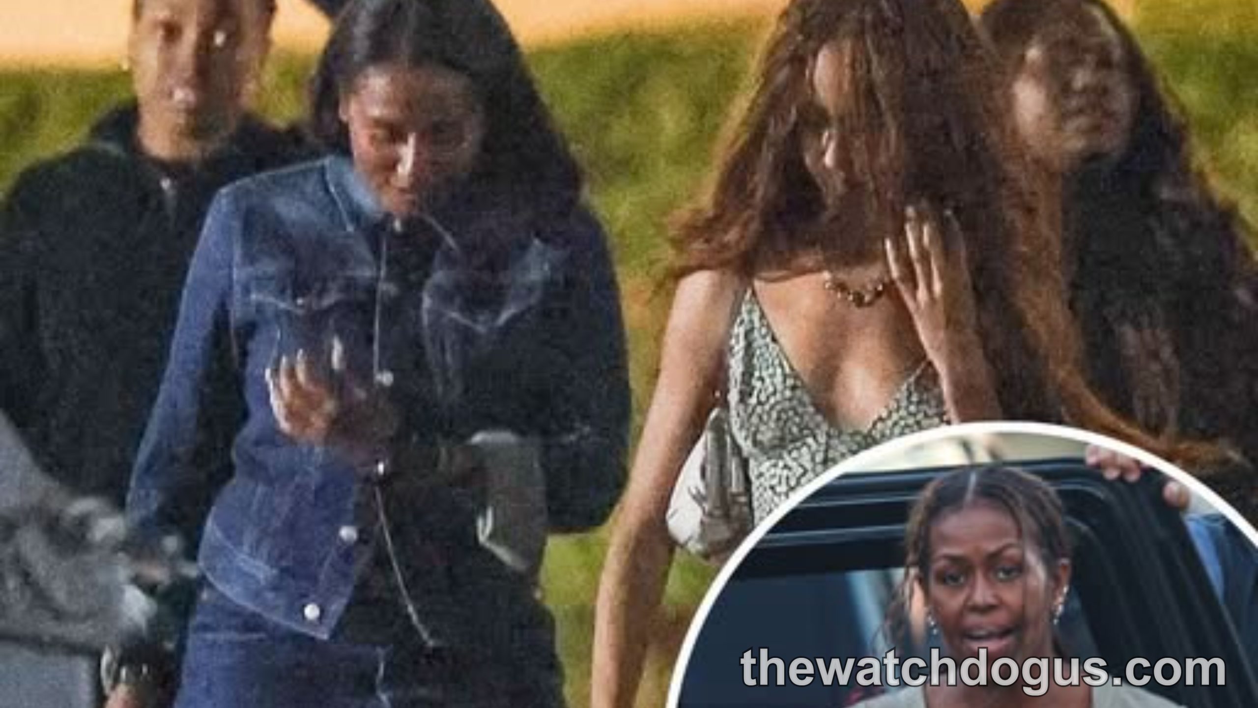 Michelle Obama and her daughters enjoy a rare outing at a celebrity hotspot in California