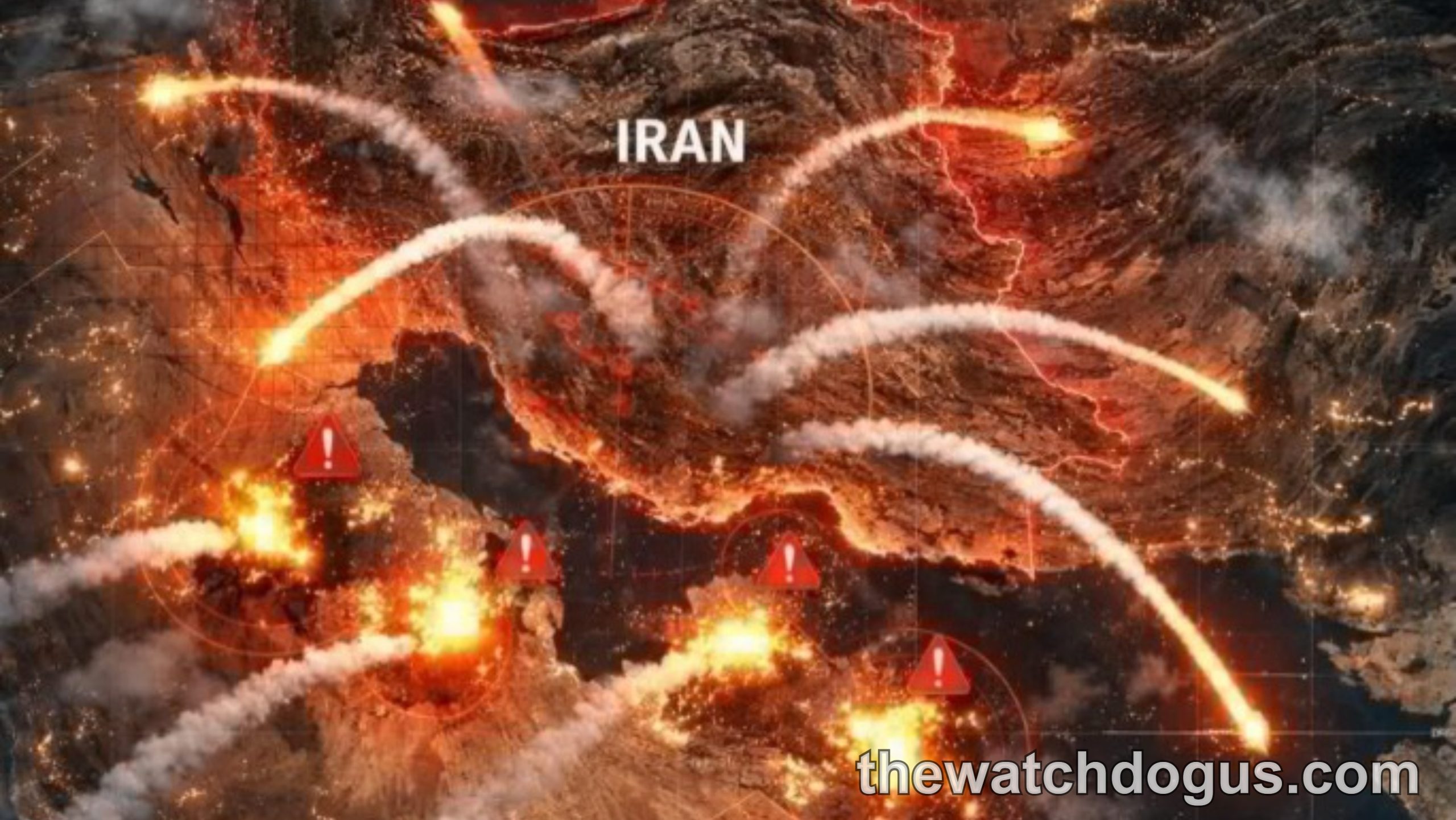 Military strike map showing Iran and Middle East bases highlighting Europe defence readiness concerns