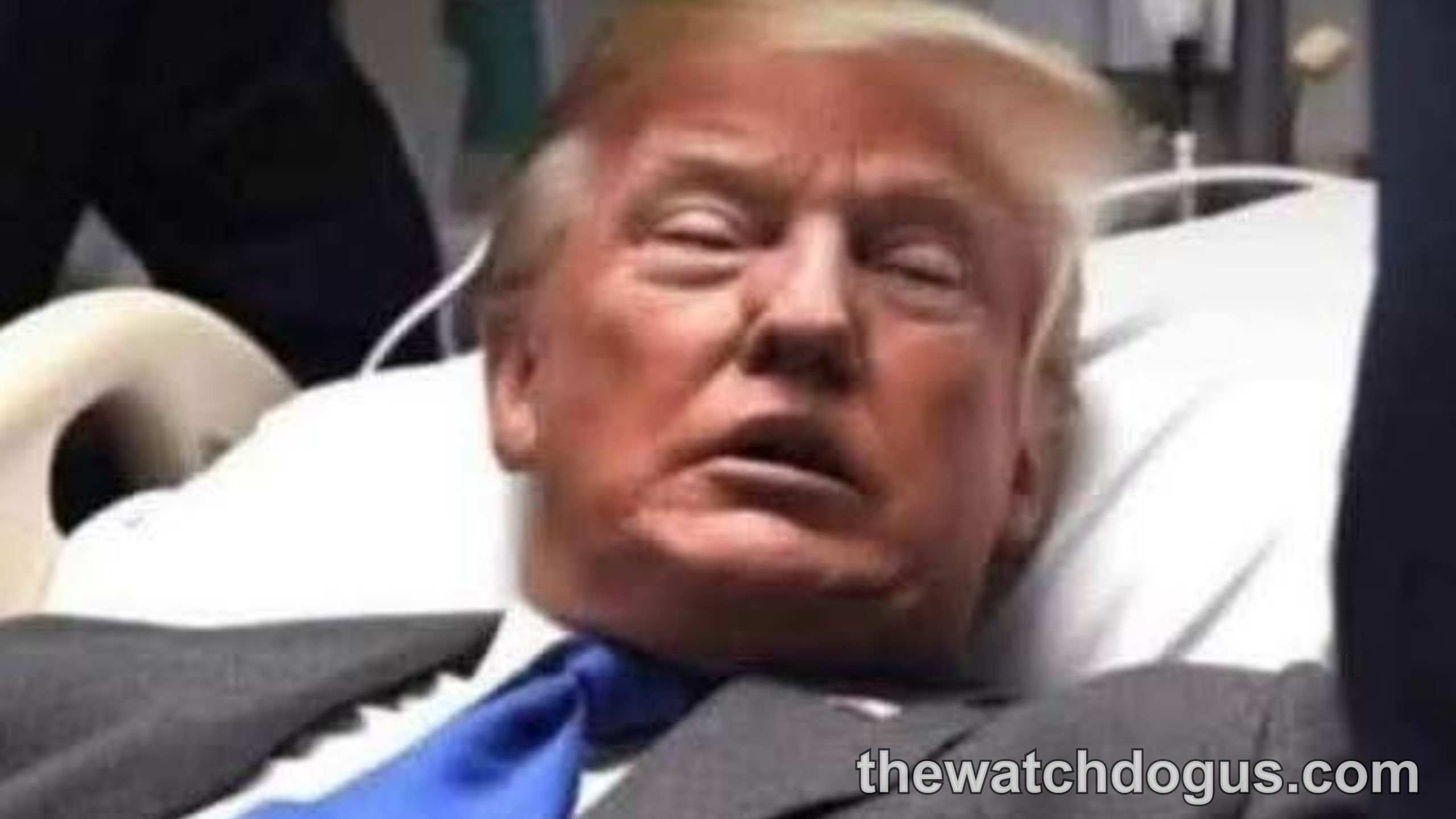 Political figure in formal attire during official event amid Trump shot misinformation claims online