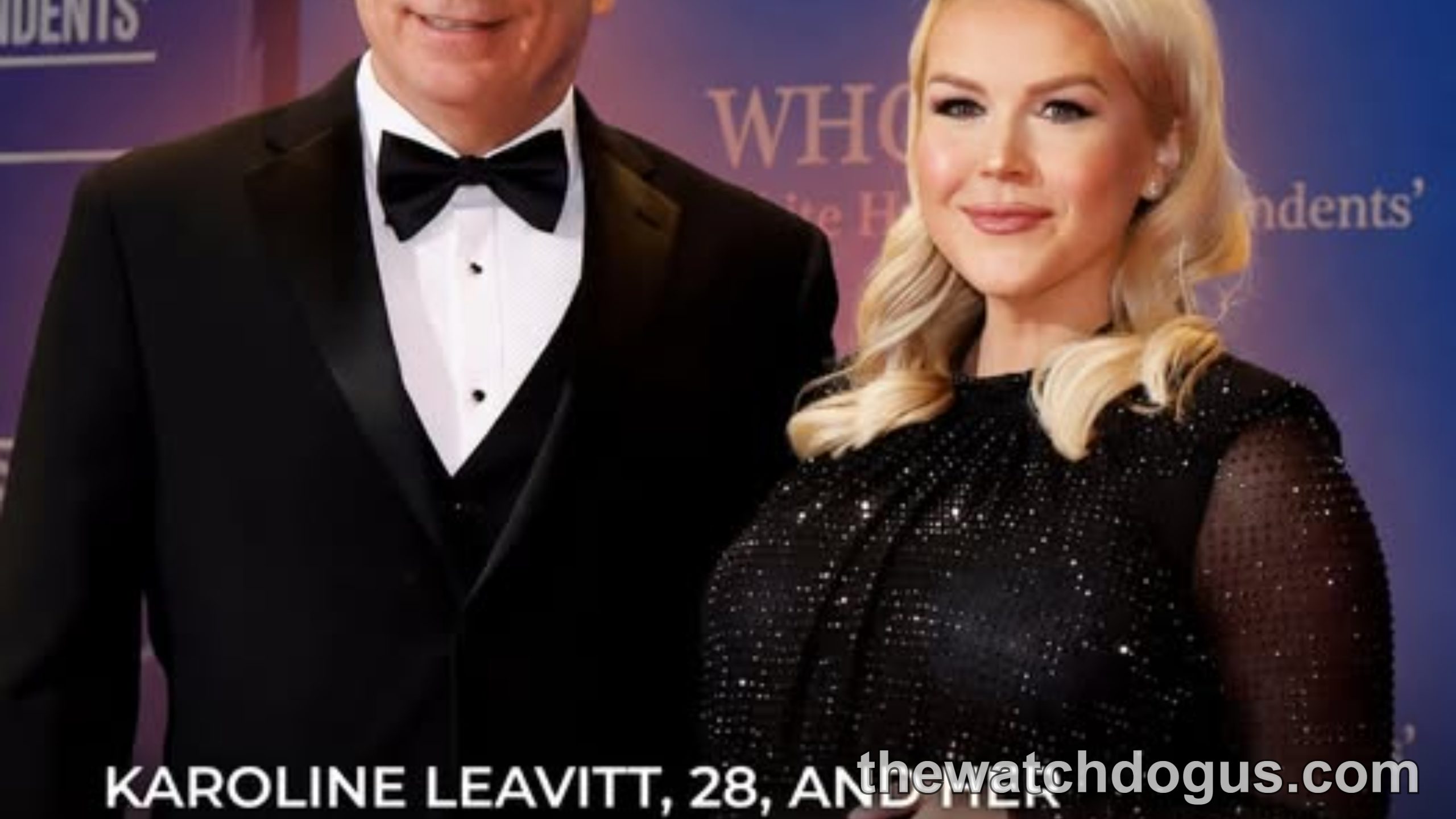 Karoline Leavitt, 28, and her husband, 60, at White House Correspondents event welcoming their newborn daughter