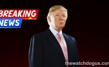 Breaking news thumbnail featuring political figure in business suit with Trump DC crackdown headline graphic
