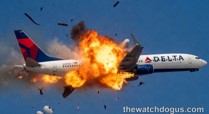 Plane with more than 244 onboard just crash in mid-air explosion right now captured