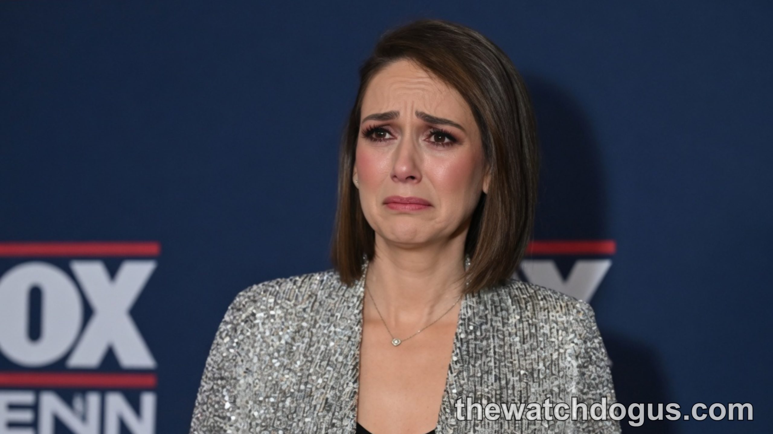 Jessica Tarlov confirmed at FOX event wearing silver sequin blazer over black top