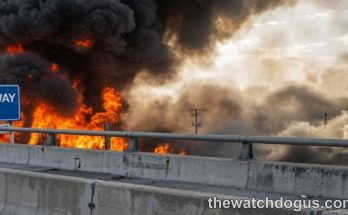 Major fire and explosion near Deway Inn during China-Myanmar border earthquake disaster response