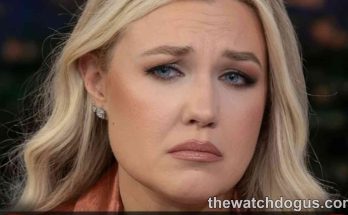 Woman with concerned expression in breaking news broadcast about Turning Point USA threats arrest investigation